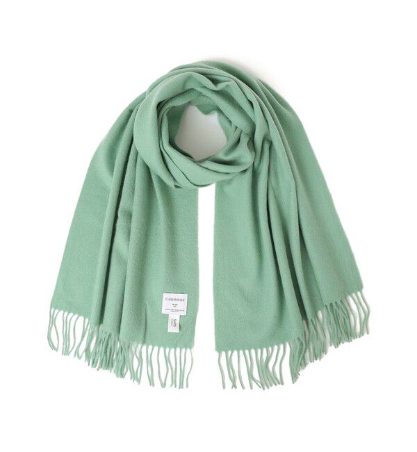 SHIPS Colors 「SHIPS Colors:カシミヤ ソリッド ストール」|ストール|ライトグリーン