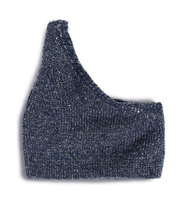 SHIPS for women「〈手洗い可能〉カールヤーン スパンコール ワンショルダー 24SS ◇」|ベスト・ジレ|