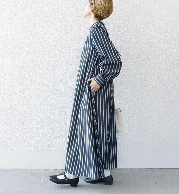 SHIPS any「SHIPS any:〈手洗い可能〉ストライプ ツイスト ビスチェ ワンピース」|ワンピース|