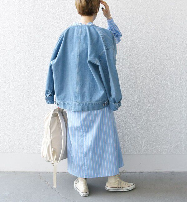 SHIPS any「SHIPS any:〈手洗い可能〉ストライプ ツイスト ビスチェ ワンピース」|ワンピース|