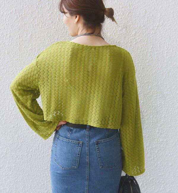 SHIPS for women「* 〈手洗い可能〉バルファス レース ショート プルオーバー 24SS ◇」|Tシャツ・カットソー|