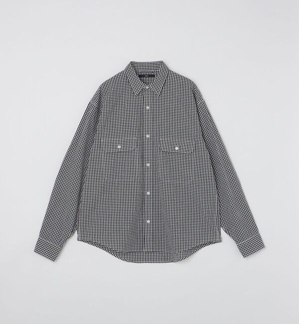 SHIPS「SHIPS: Wポケット ウォッシュド タイプライター 長袖 シャツ 〈チェック／ストライプ／単色〉」|シャツ・ブラウス|