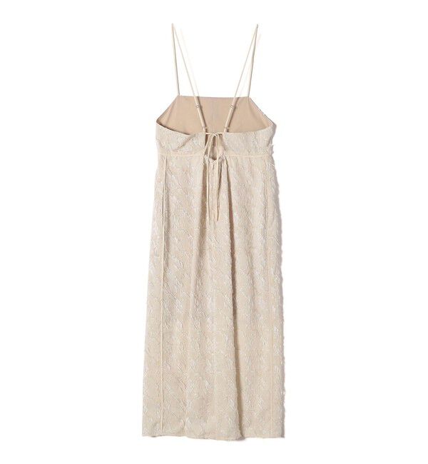 SHIPS for women「〈手洗い可能〉フリンジ ジャカード キャミ ワンピース 24SS」|ワンピース|