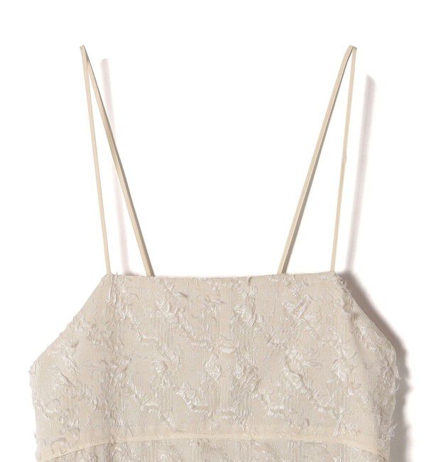 SHIPS for women「〈手洗い可能〉フリンジ ジャカード キャミ ワンピース 24SS」|ワンピース|