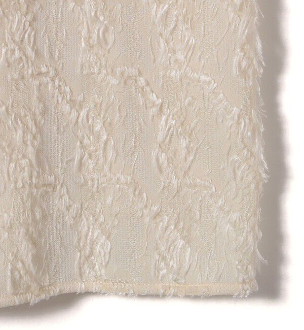 SHIPS for women「〈手洗い可能〉フリンジ ジャカード キャミ ワンピース 24SS」|ワンピース|