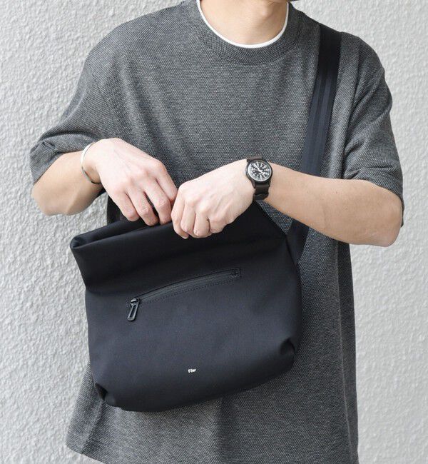 SHIPS any「Filer:〈撥水加工〉トロピカルショルダーバッグ OK29」|ショルダー・メッセンジャー|ブラック