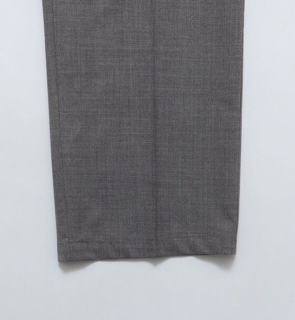 SHIPS「BATEAUX DE SHIPS: スーパー100&rsquo;Sウール トロピカル ワイドイージートラウザーズ」|チノ|