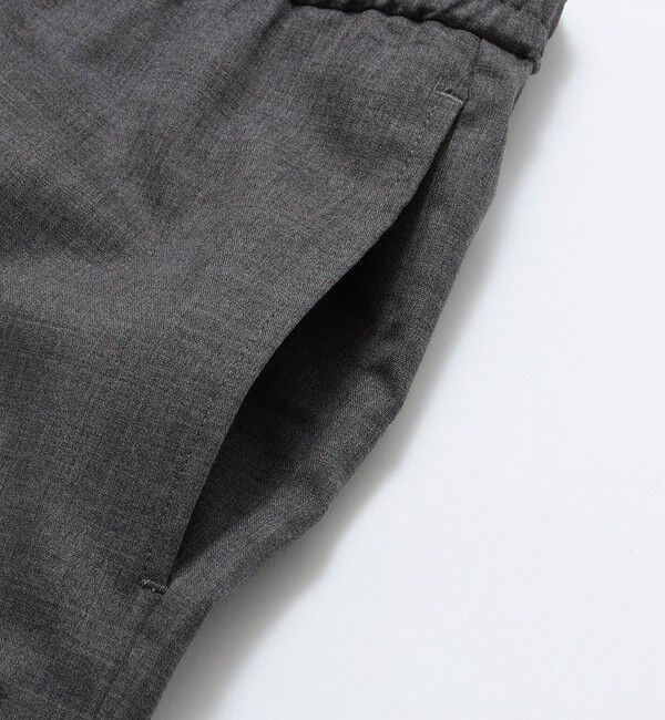 SHIPS「BATEAUX DE SHIPS: スーパー100&rsquo;Sウール トロピカル ワイドイージートラウザーズ」|チノ|