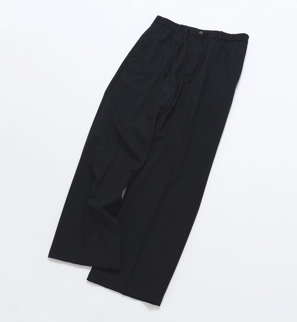 SHIPS「BATEAUX DE SHIPS: スーパー100&rsquo;Sウール トロピカル ワイドイージートラウザーズ」|チノ|