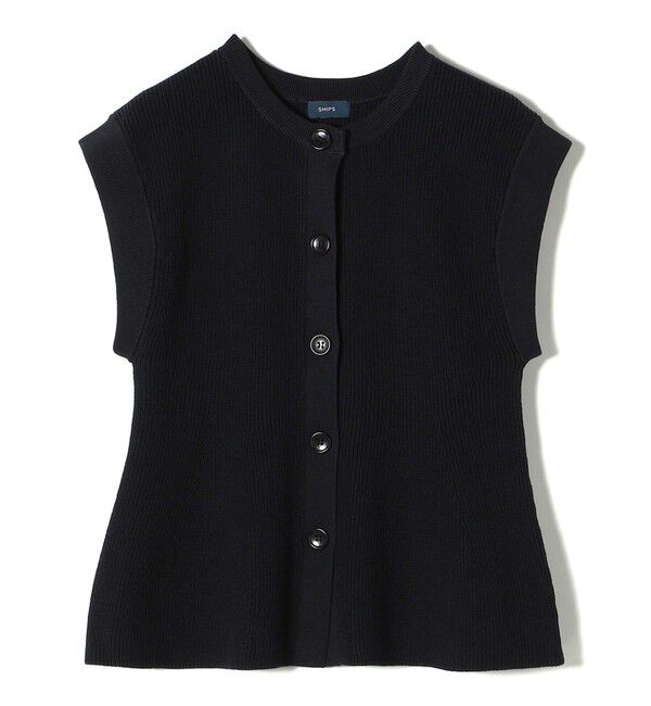 SHIPS for women「〈手洗い可能〉ギマ コットン Aライン シルエット ベスト」|ベスト・ジレ|