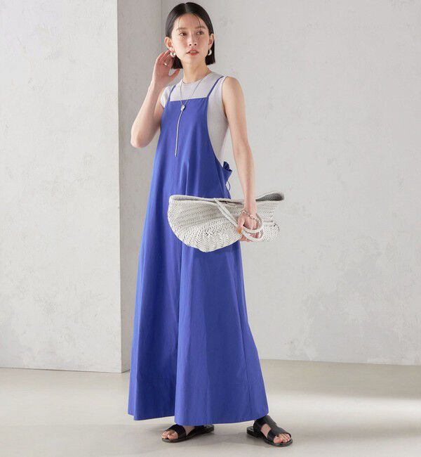 SHIPS for women「〈手洗い可能〉近江晒 ブロード キャミ ワンピース」|ワンピース|