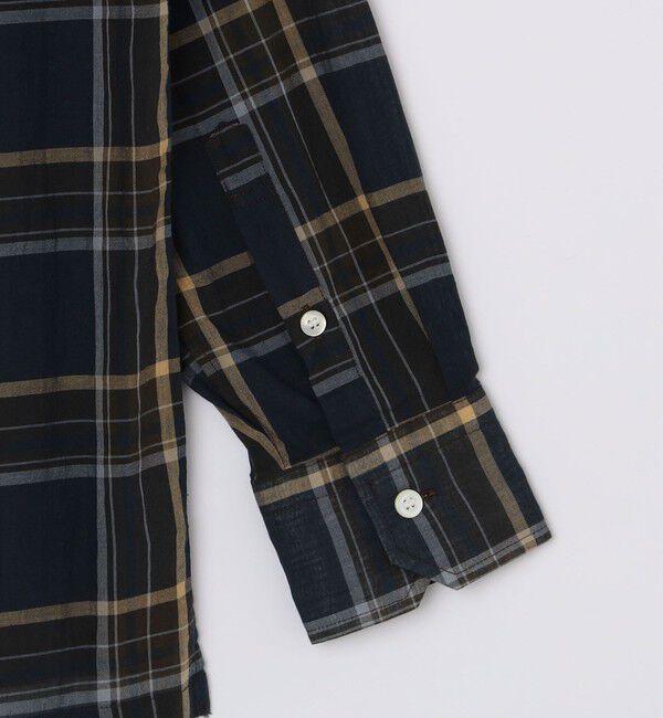 SHIPS「SHIPS: オープンカラー コットン マドラスチェック プルオーバー シャツ」|シャツ・ブラウス|