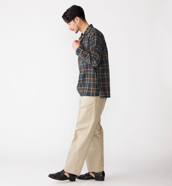 SHIPS「SHIPS: オープンカラー コットン マドラスチェック プルオーバー シャツ」|シャツ・ブラウス|