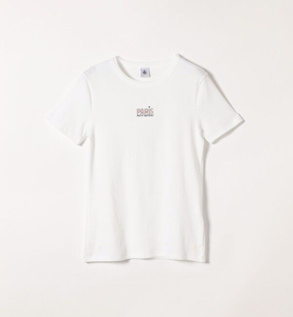 SHIPS any「【SHIPS any別注】PETIT BATEAU:〈洗濯機可能〉PARIS プリント コンパクト TEE」|Tシャツ・カットソー|