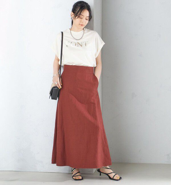 SHIPS for women「〈手洗い可能〉麻混 フレア マキシ スカート 」|スカート|