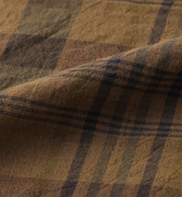 SHIPS「SHIPS: インド マドラスチェック レギュラーカラー ショートスリーブ シャツ」|シャツ・ブラウス|