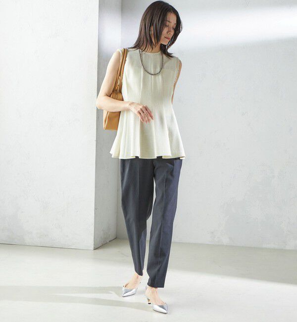 SHIPS for women「〈手洗い可能／UVカット〉ドライ オックス テーパード パンツ」|その他|