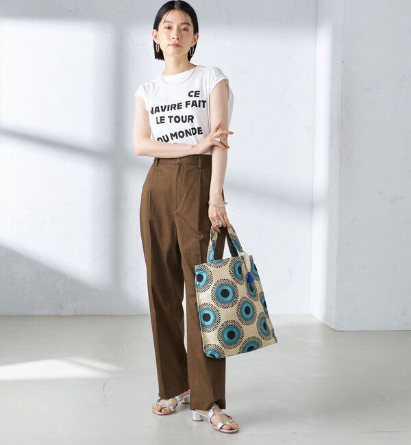 SHIPS for women「〈手洗い可能〉ストレッチ チノ タック パンツ」|チノ|