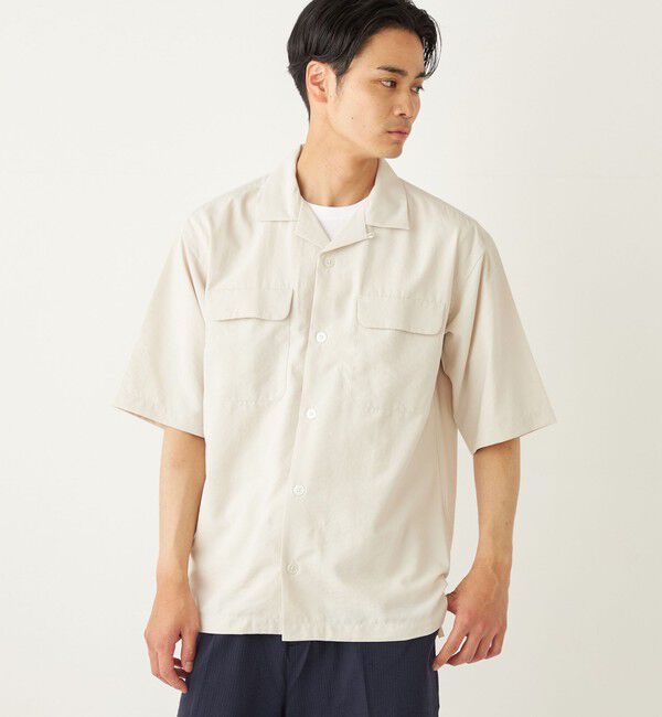 SHIPS Colors 「SHIPS Colors:〈洗濯機可能〉ダブルポケット サファリ シャツ」|シャツ・ブラウス|