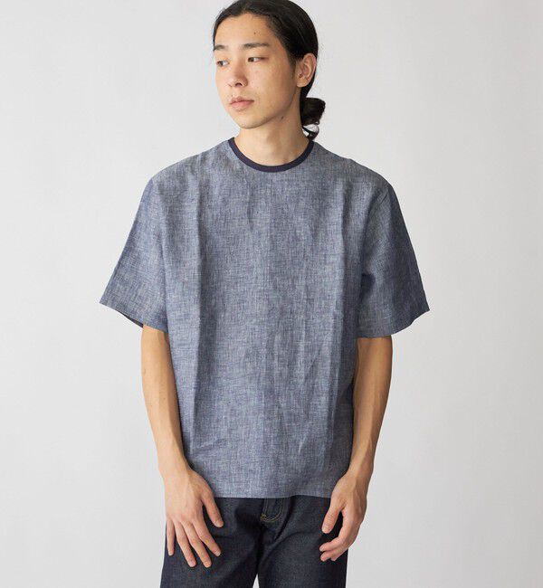 SHIPS「SHIPS: Herdmans リネン 2WAY プルオーバー Tシャツ」|Tシャツ・カットソー|