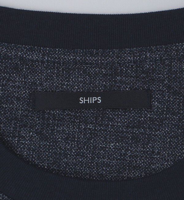 SHIPS「SHIPS:〈接触冷感・撥水等〉COOL DOTS(R) 2WAYストレッチ ドビープリントTシャツ」|Tシャツ・カットソー|