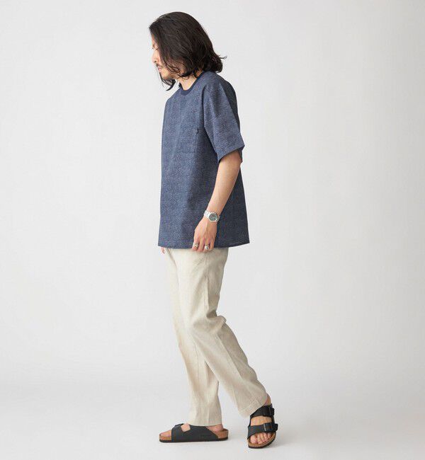 SHIPS「SHIPS:〈接触冷感・撥水等〉COOL DOTS(R) 2WAYストレッチ ドビープリントTシャツ」|Tシャツ・カットソー|