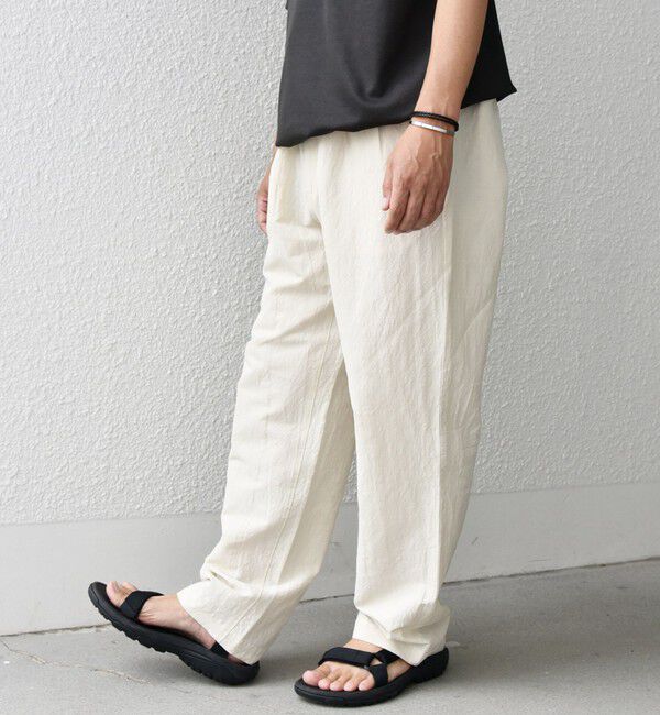 SHIPS any「SHIPS any: 〈洗濯機可能〉リネン混 ビスコース 2タック セミワイド イージーパンツ◇」|その他|