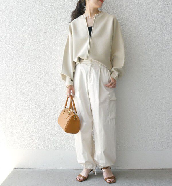 SHIPS any「SHIPS any:〈手洗い可能〉ドルマン ジップ ブルゾン カーディガン」|カーディガン|