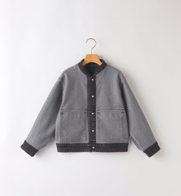SHIPS KIDS「SHIPS KIDS:140～160cm / ジャージー ライク デニム ジャケット」|その他|