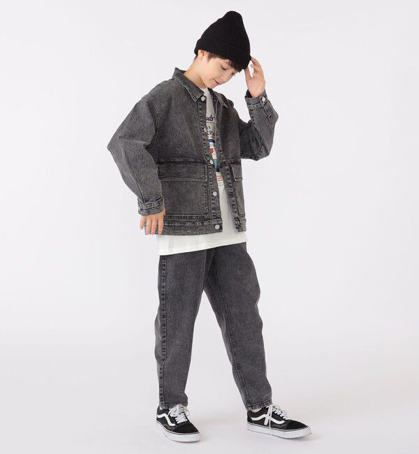 SHIPS KIDS「SHIPS KIDS:140～160cm / ジャージー ライク デニム ジャケット」|その他|