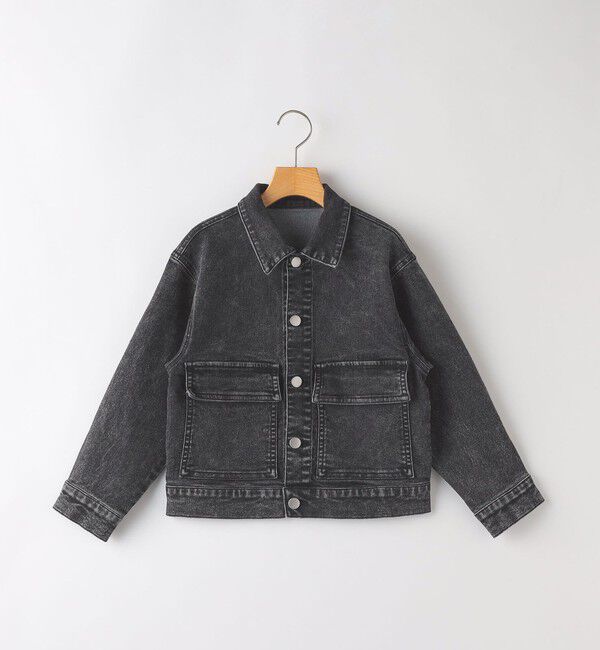SHIPS KIDS「SHIPS KIDS:140～160cm / ジャージー ライク デニム ジャケット」|その他|