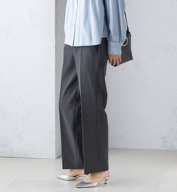 SHIPS for women「〈手洗い可能〉ストレート センタープレス トラウザーズ」|その他|