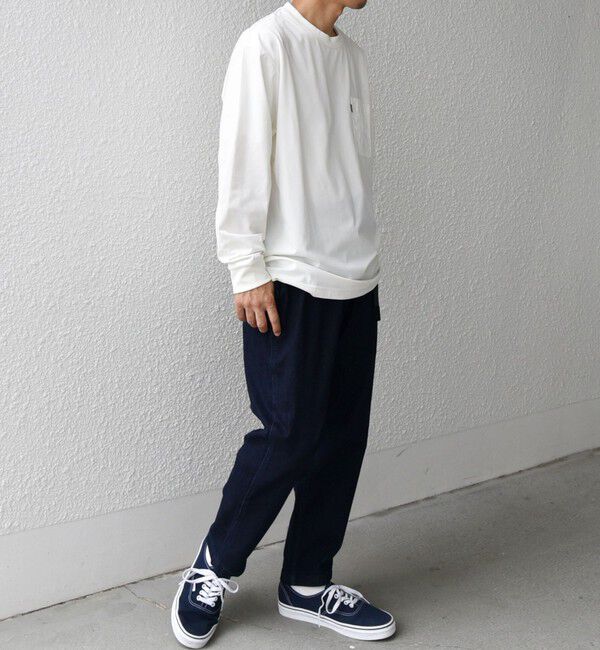 SHIPS any「【WEB限定】SHIPS any: 〈撥水加工〉Teflon EcoElite(TM) ナイロンポケット Tシャツ (ロンT)◇」|Tシャツ・カットソー|