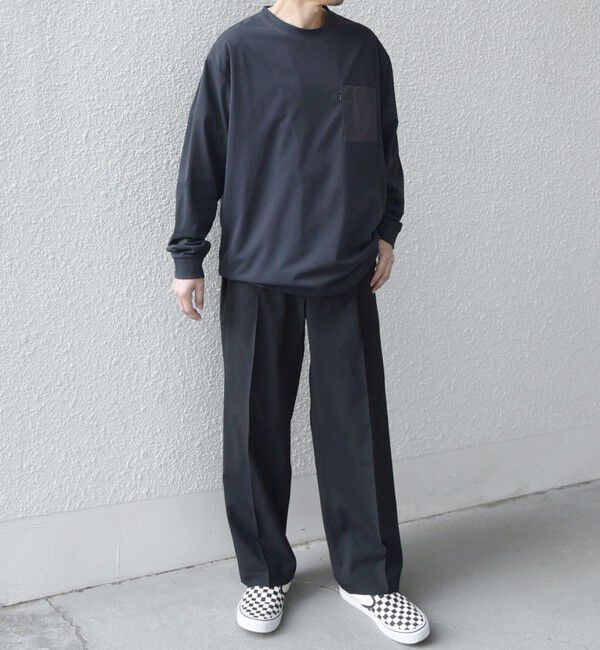 SHIPS any「【WEB限定】SHIPS any: 〈撥水加工〉Teflon EcoElite(TM) ナイロンポケット Tシャツ (ロンT)◇」|Tシャツ・カットソー|