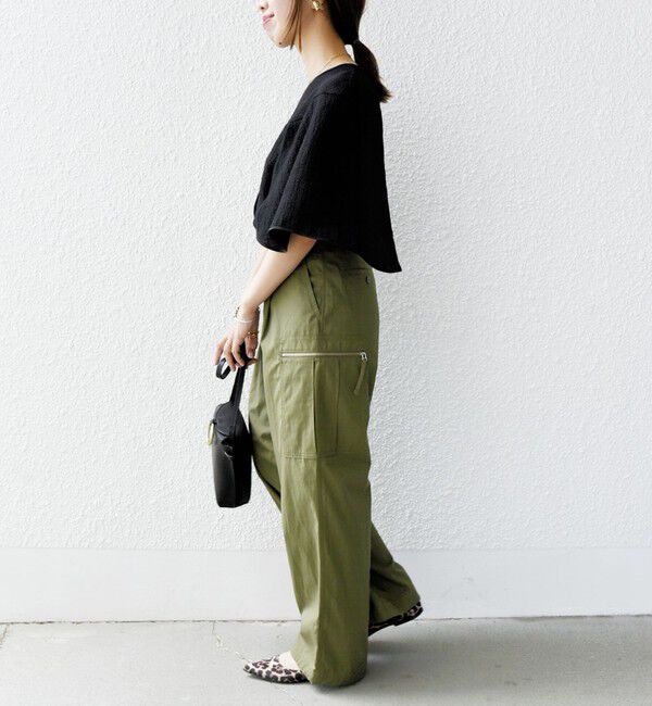 SHIPS for women「〈手洗い可能〉ポコビュー パネル スリーブ ブラウス」|シャツ・ブラウス|