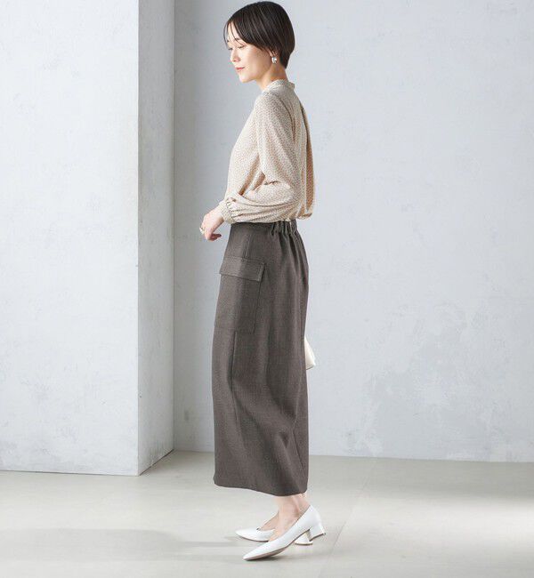 SHIPS for women「〈手洗い可能〉幾何 プリント 長袖 ブラウス」|シャツ・ブラウス|