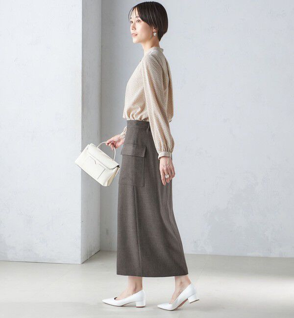 SHIPS for women「〈手洗い可能〉幾何 プリント 長袖 ブラウス」|シャツ・ブラウス|