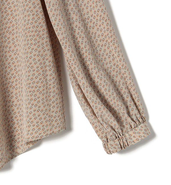 SHIPS for women「〈手洗い可能〉幾何 プリント 長袖 ブラウス」|シャツ・ブラウス|