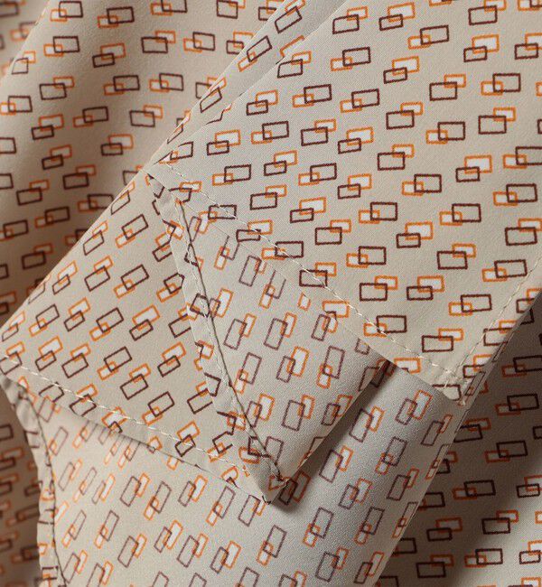 SHIPS for women「〈手洗い可能〉幾何 プリント 長袖 ブラウス」|シャツ・ブラウス|