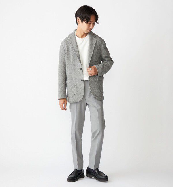 SHIPS「SHIPS:〈手洗い可能〉TEXBRID(R) ジャカード 2ボタン ジャケット」|テーラードジャケット|