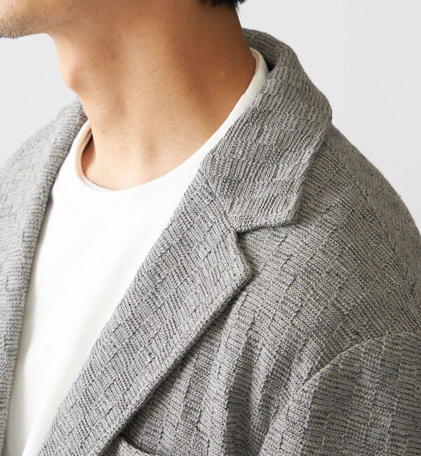 SHIPS「SHIPS:〈手洗い可能〉TEXBRID(R) ジャカード 2ボタン ジャケット」|テーラードジャケット|