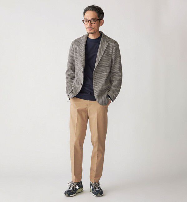 SHIPS「SHIPS:〈手洗い可能〉TEXBRID(R) ジャカード 2ボタン ジャケット」|テーラードジャケット|