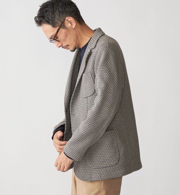 SHIPS「SHIPS:〈手洗い可能〉TEXBRID(R) ジャカード 2ボタン ジャケット」|テーラードジャケット|
