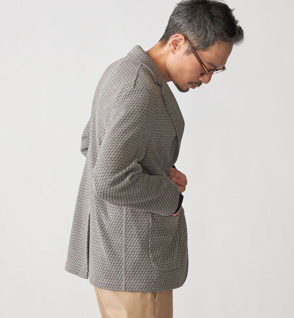 SHIPS「SHIPS:〈手洗い可能〉TEXBRID(R) ジャカード 2ボタン ジャケット」|テーラードジャケット|