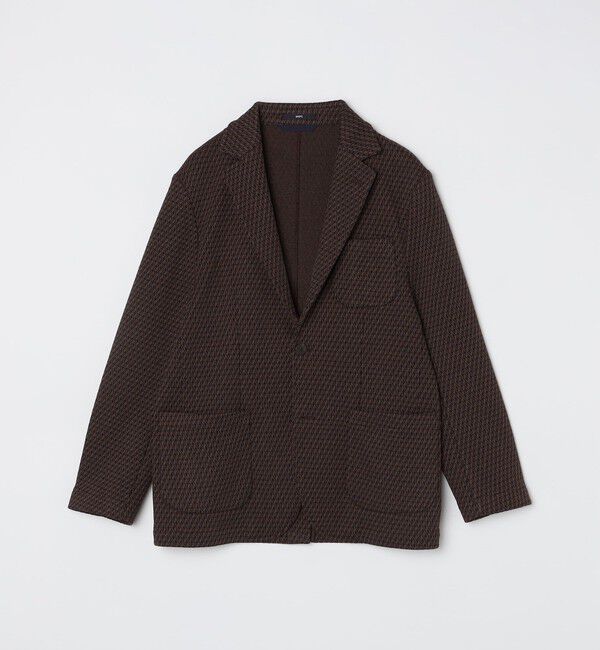 SHIPS「SHIPS:〈手洗い可能〉TEXBRID(R) ジャカード 2ボタン ジャケット」|テーラードジャケット|