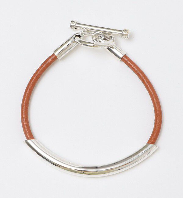 SHIPS「XOLO: LEATHER BRACELET ROUND」|ブレスレット・バングル|キャメル