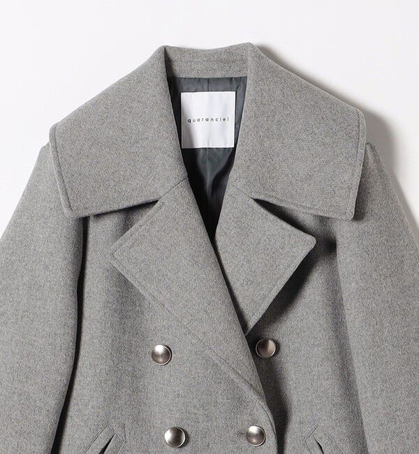 quaranciel「quaranciel: メルトン ビッグ カラー Pコート」|ピーコート|