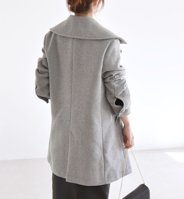 quaranciel「quaranciel: メルトン ビッグ カラー Pコート」|ピーコート|