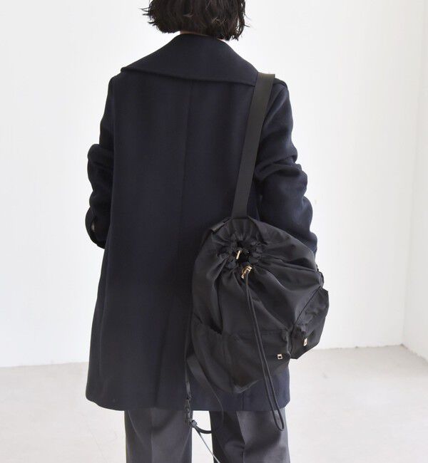 quaranciel「quaranciel: メルトン ビッグ カラー Pコート」|ピーコート|