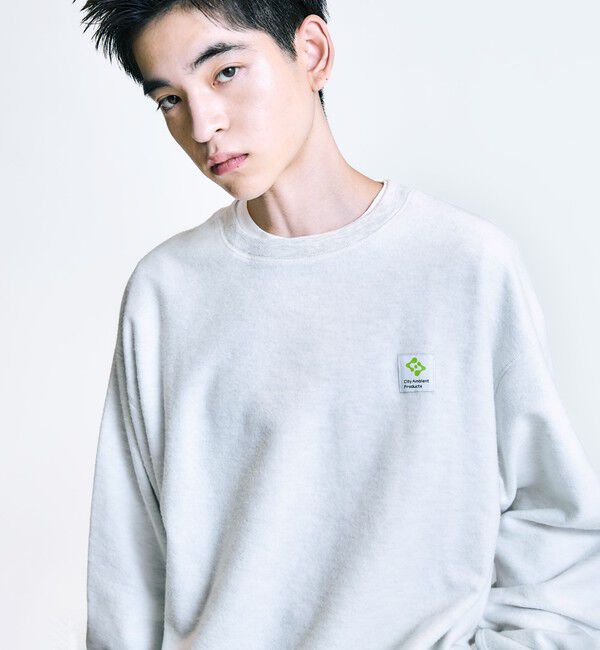SHIPS「City Ambient Products: ロゴ プリント リバース スウェット」|スウェット・ジャージ|